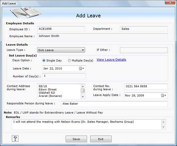 Screenshot of Payroll Calculator