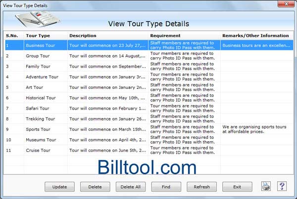 Staff Tour Management Software software