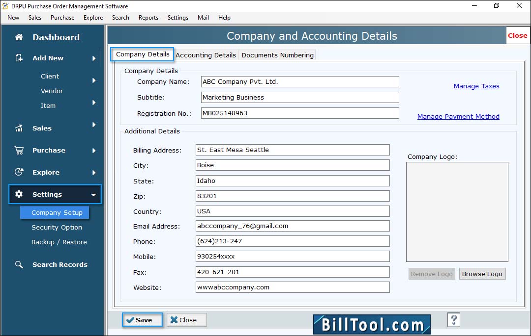 Company Details